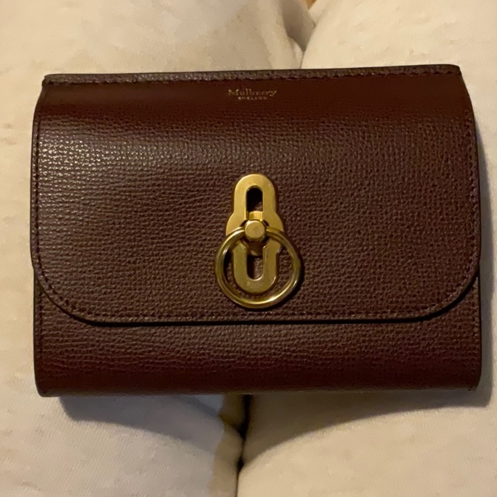 Mulberry Amberley Wallet (grained leather - oxblood)